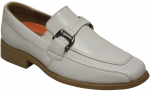 BOYS DRESSY SHOE MUG TOE SLIP ON (WHITE)